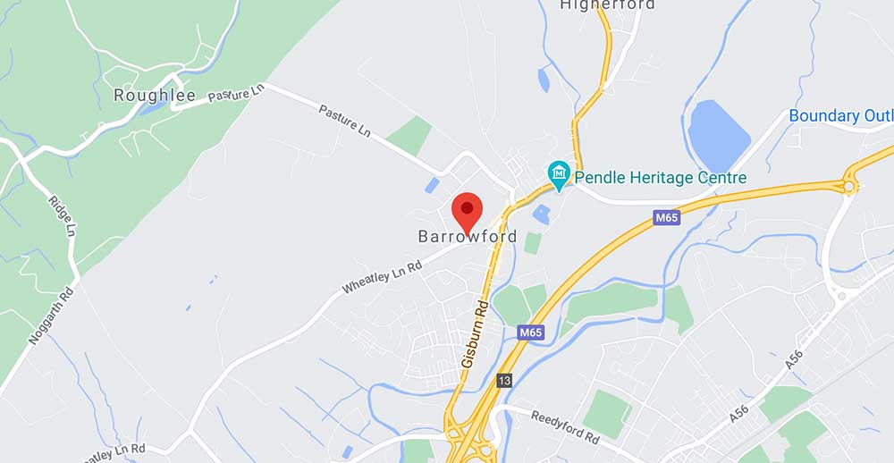 Digital TV Aerial Installer In Barrowford Cheap Local AerialGuy   Aerial Installer In Barrowford Map 